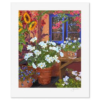 John Powell, "Blue Window" Limited Edition Printer's Proof, Numbered and Hand Signed with Letter of Authenticity.