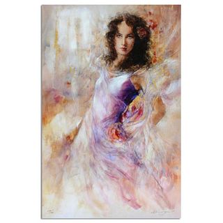 Gary Benfield, "Alana" Limited Edition on Canvas with Goldleaf Accents, Numbered and Hand Signed with Letter of Authenticity.