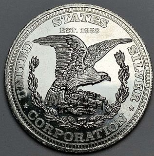 1974 U.S. Corporation World Trade And Commerce 1 ozt .999 Silver