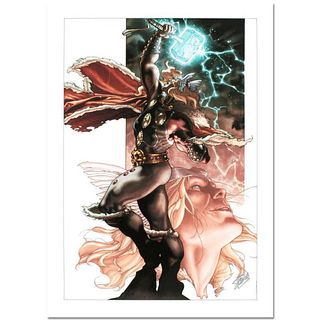 Stan Lee Signed, Marvel Comics "Thor: For Asgard #3" Limited Edition Canvas, Numbered 5/10 with Certificate of Authenticity.