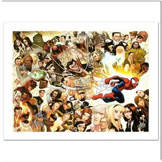Stan Lee Signed, Marvel Comics Limited Edition Canvas 2/99 "Ultimate Spider-Man #150" with Certificate of Authenticity.