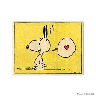 Peanuts, "Heart" Hand Numbered Limited Edition Fine Art Print with Certificate of Authenticity.