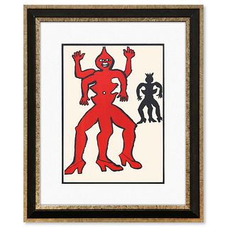 Alexander Calder- Lithograph "DLM212 - UNE FAMILLE DE LÃ€-BAS II"