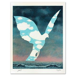 Rene Magritte (1898-1967), "La Grande Famille" Limited Edition Lithograph with Certificate of Authenticity.