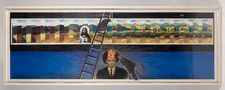 JOHN DURE MORGAN (LYNCHBURG, VA) "EXITING HEAVENS GATE NIMROD 1990" MULTI-MEDIA ART