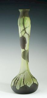 A FRENCH CAMEO GLASS VASE SIGNED LEGRAS