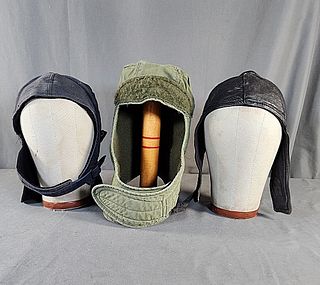 Group of 3 Vintage Military Caps/Head Coverings  