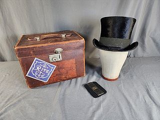 Antique Top Hat in Case