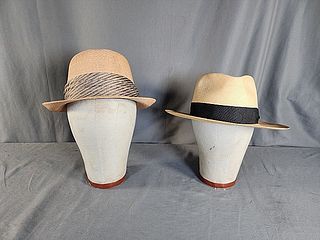 Vintage Mens Fedora and Panama Hats