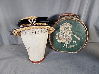 Vintage Schiaparelli Hat and Case
