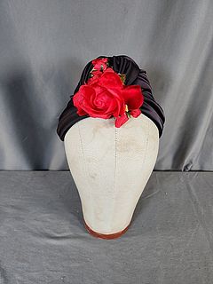 Vintage Schiaparelli Turban with Flowers
