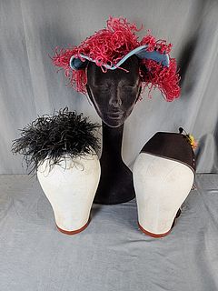 Group of Vintage Feathered Hats
