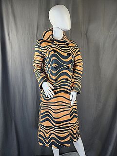 Vintage Tiger Print Coat-La Flaque de Paris