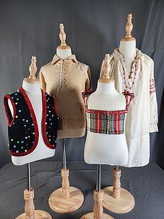 Group of Antique Ethnic Childrens Clothing 