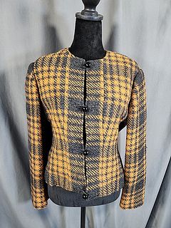 Vintage c1950 Wool Plaid Jacket