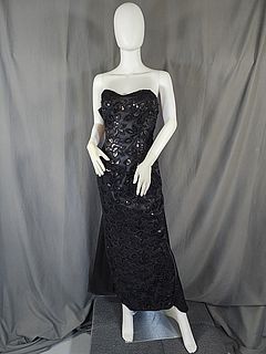 Black Evening Gown by Jessica McClintock