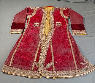 Antique c1880 Mens Indian Embellished Coat