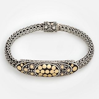  John Hardy Bracelet From the Dot Collection in Sterling + 18k
