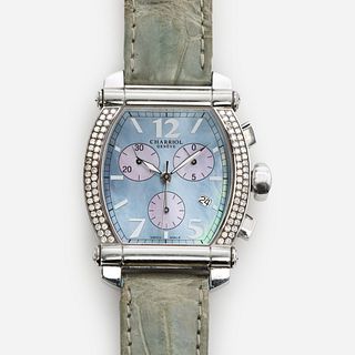  Charriol Colvmbvs / Columbus Diamond MOP Chronograph Watch 
