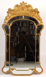CONTEMPORARY CONTINENTAL-STYLE GILT LOOKING GLASS / MIRROR