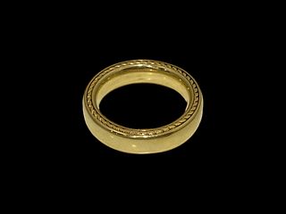 David Yurman Men's 18k yellow Gold Band Ring Size 11