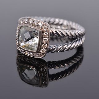 David Yurman Sterling Silver & Diamond ALBION Ring