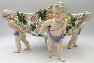 Antique German Sitzendorf Porcelain Centrepiece