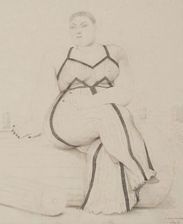 FERNANDO BOTERO (1932-2023) - Femme assise