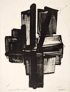 PIERRE SOULAGES (1919-2022) - Lithographie N° 4 