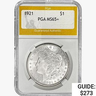 1921 Morgan Silver Dollar PGA MS65+ 
