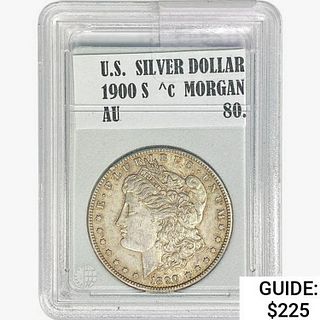 1900-S Morgan Silver Dollar  AU80 