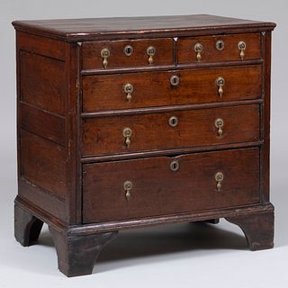 William and Mary Oak Chest of Drawers