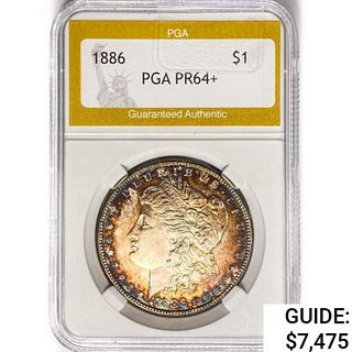1886 Morgan Silver Dollar PGA PR64+ 