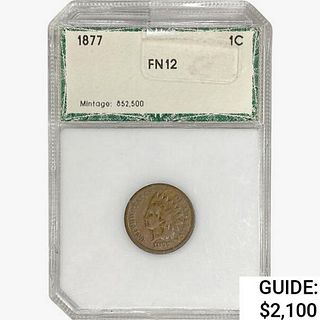 1877 Indian Head Cent PCI FN12 