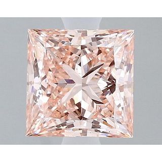 1.31 ct, Vivid Pink/VS2, Princess cut IGI Graded Lab Grown Diamond