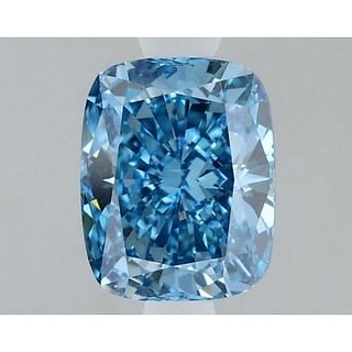 1.08 ct, Vivid Blue/VS1, Cushion cut IGI Graded Lab Grown Diamond