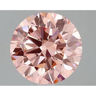 2.05 ct, Vivid Pink/VVS2, Round cut IGI Graded Lab Grown Diamond