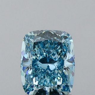 1.10 ct, Vivid Blue/VS1, Cushion cut IGI Graded Lab Grown Diamond