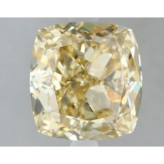 2.77 ct, Int. Yellow/VVS2, Cushion cut IGI Graded Lab Grown Diamond