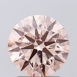 2.13 ct, Int. Pink/SI1, Round cut IGI Graded Lab Grown Diamond