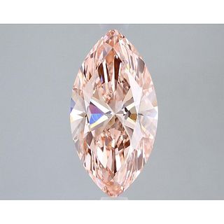 2.21 ct, Vivid Pink/VS1, Marquise cut IGI Graded Lab Grown Diamond