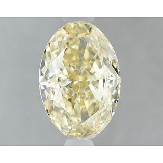 1.10 ct, Lt. Yellow/VS1, Oval cut IGI Graded Lab Grown Diamond