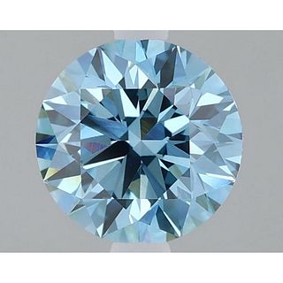 1.36 ct, Vivid Blue/VVS2, Round cut IGI Graded Lab Grown Diamond