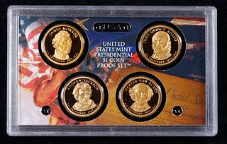 2008 United State Mint Presidential Dollar Proof Set. 4 Coins Inside. No Outer Box