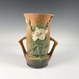 Roseville Pottery, Brown Magnolia Vase 95