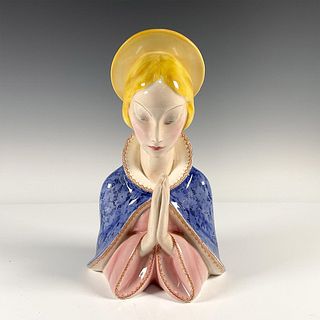 Ugo Zaccagnini Porcelain Bust of Madonna