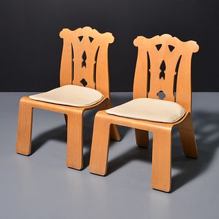 Pair of Robert Venturi CHIPPENDALE Lounge Chairs