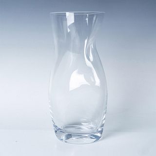 Orrefors Clear Crystal Vase, Squeeze Pattern