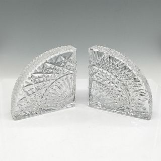 2pc Waterford Crystal Quadrant Bookends