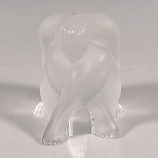 Lalique Crystal Figurine, Nu Assis